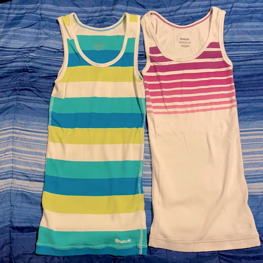 NWOT never worn Reebok tank tops